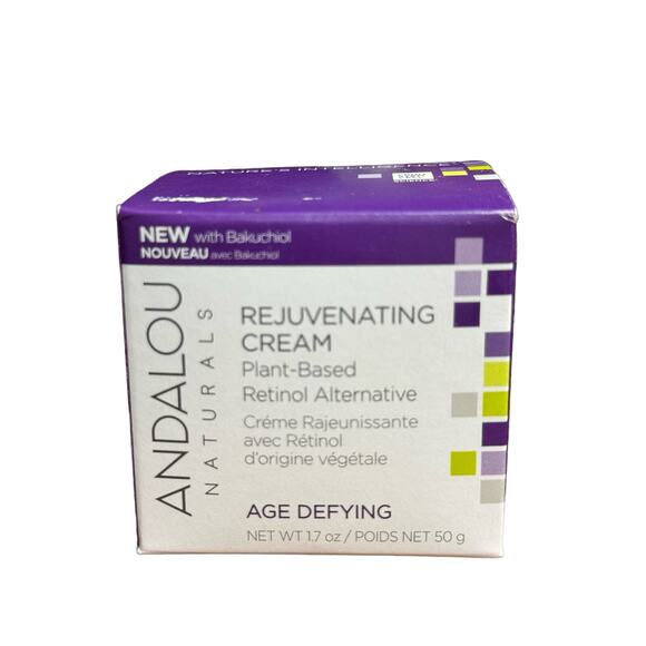 Age Defying Rejuvenating Plant Based Retinol Alternative Cream Andalou Naturals - Picture 1 of 5